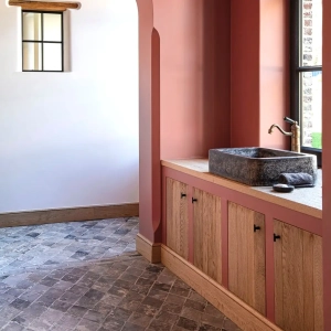 Referenz Alte Terracotta Diamant grau-blau Hertsberge