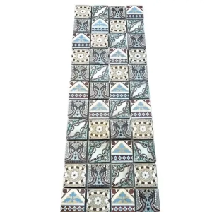 A-01096 Fliesenspiegel Patchwork Vintage Mix 166x60 cm