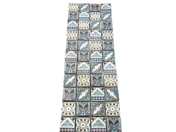 A-01096 Fliesenspiegel Patchwork Vintage Mix 166x60 cm