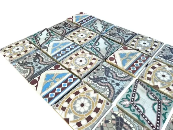 A-01096 Fliesenspiegel Patchwork Vintage Mix 166x60 cm3
