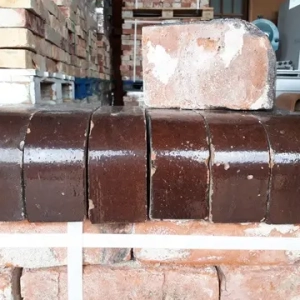 A-00364 glasierter Formstein mit Rundung - klein