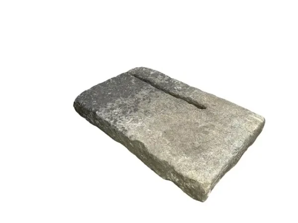 A-01133 Sandsteinplatte mit Rille