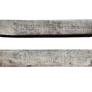 A-01176 Eichenbalken mit Schrift 1865